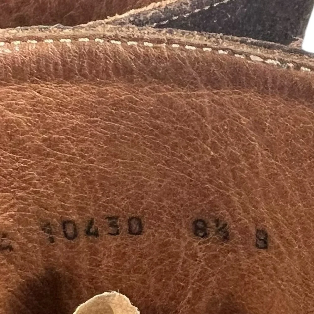 GUCCI Chocolate Brown Suede Biker Style Pull-on Low Heel Boots Size 8.5 - Picture 9 of 13